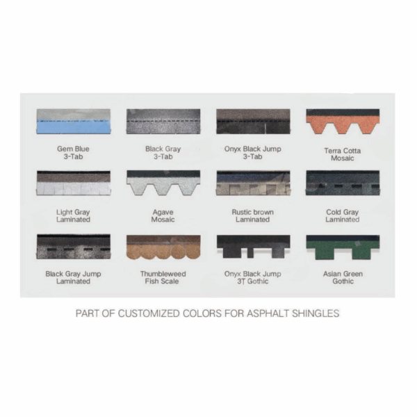 Asphalt Shingles Customize Service